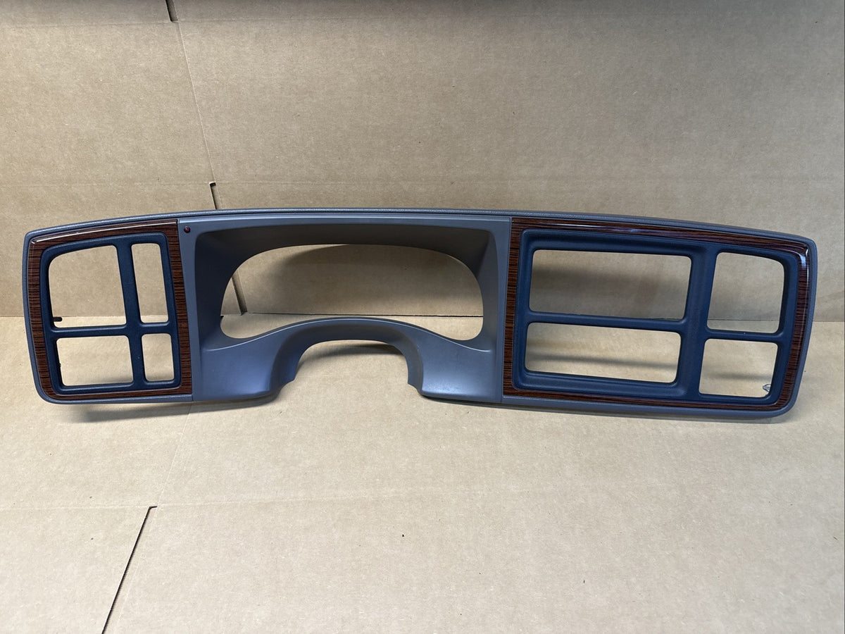 2002 Cadillac Escalade Wood Grain Gauge Instrument Cluster Radio Dash Bezel OEM0
