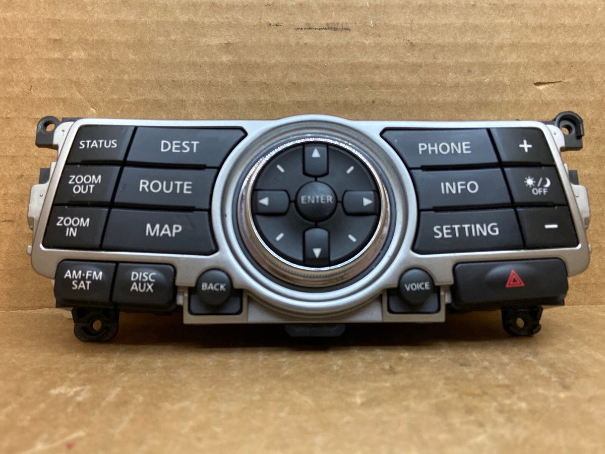 2010 2012 INFINITI G37 INFO ROUTE MAP PHONE AUDIO CONTROL PANEL 28395 1UF1A2