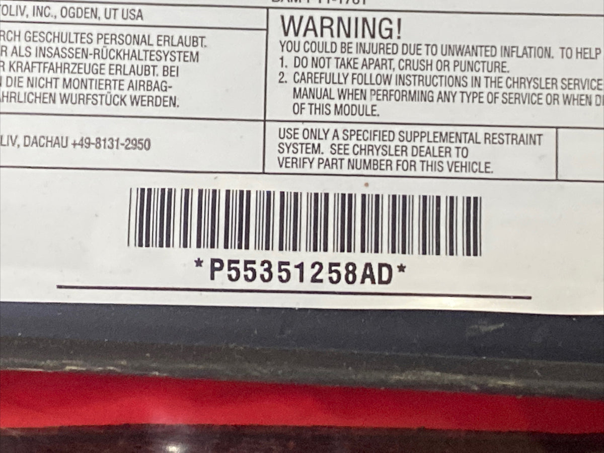 08 17 Patriot Driver Passenger Left Right Upper Curtain Roof Air Bag Airbag Set3