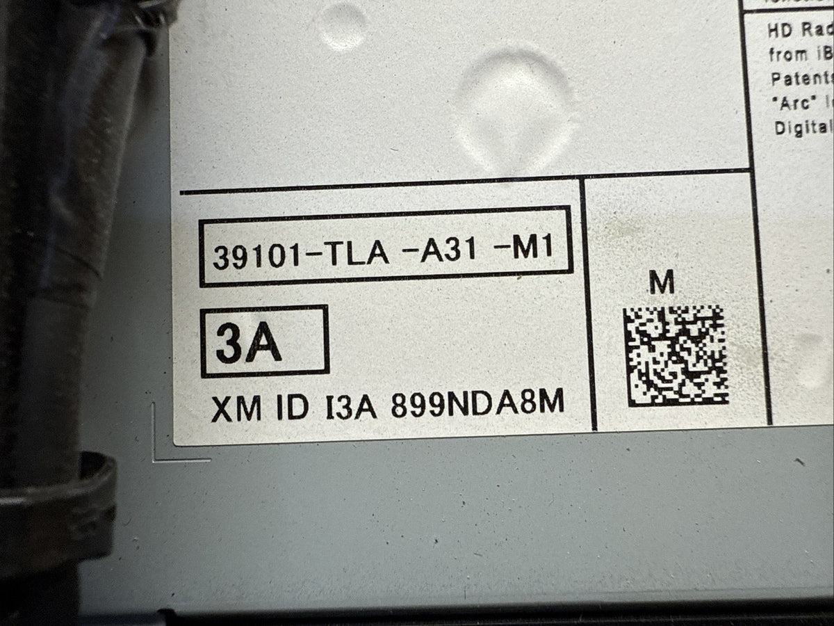 2018 2022 Honda CR V Audio Equipment Radio Receiver Unit  39101 TLA A31 M14