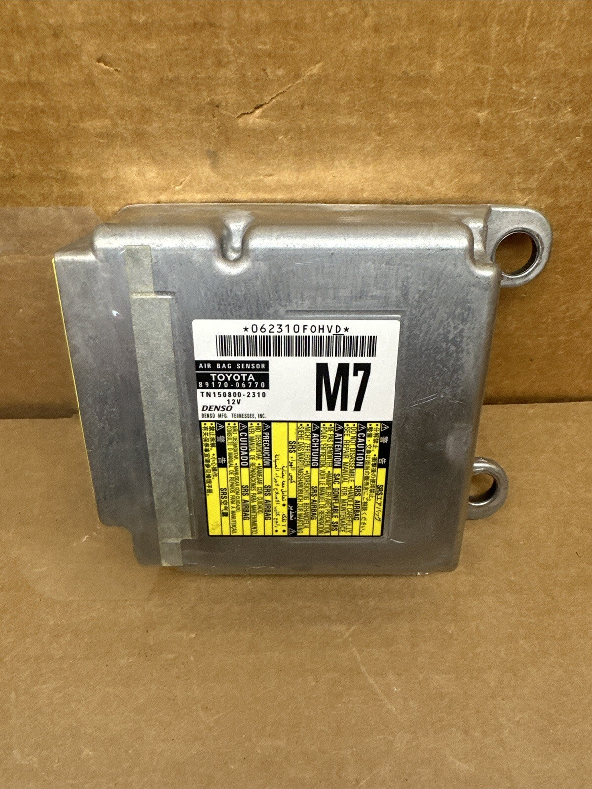 2013 2015 Toyota Camry Air Bag Airbag Control Module Computer 89170 067702
