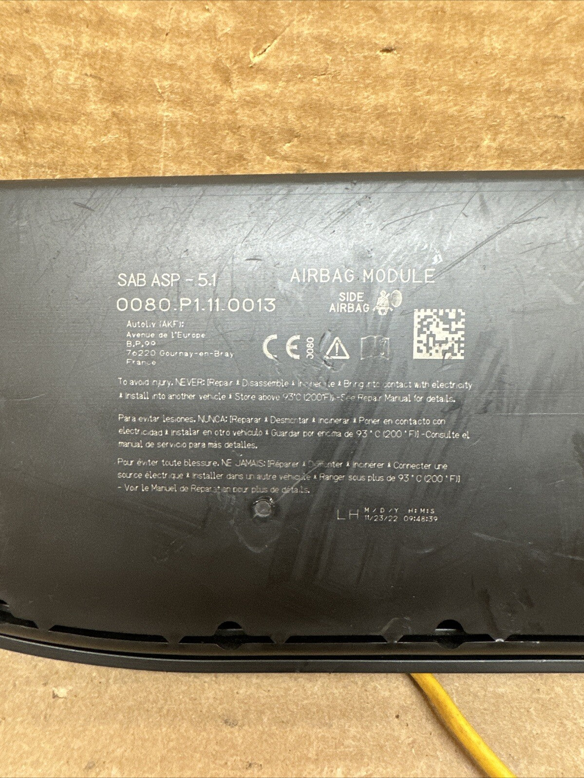 2023 2024 Honda Accord Front Left Side Driver Seat Air Bag Airbag4