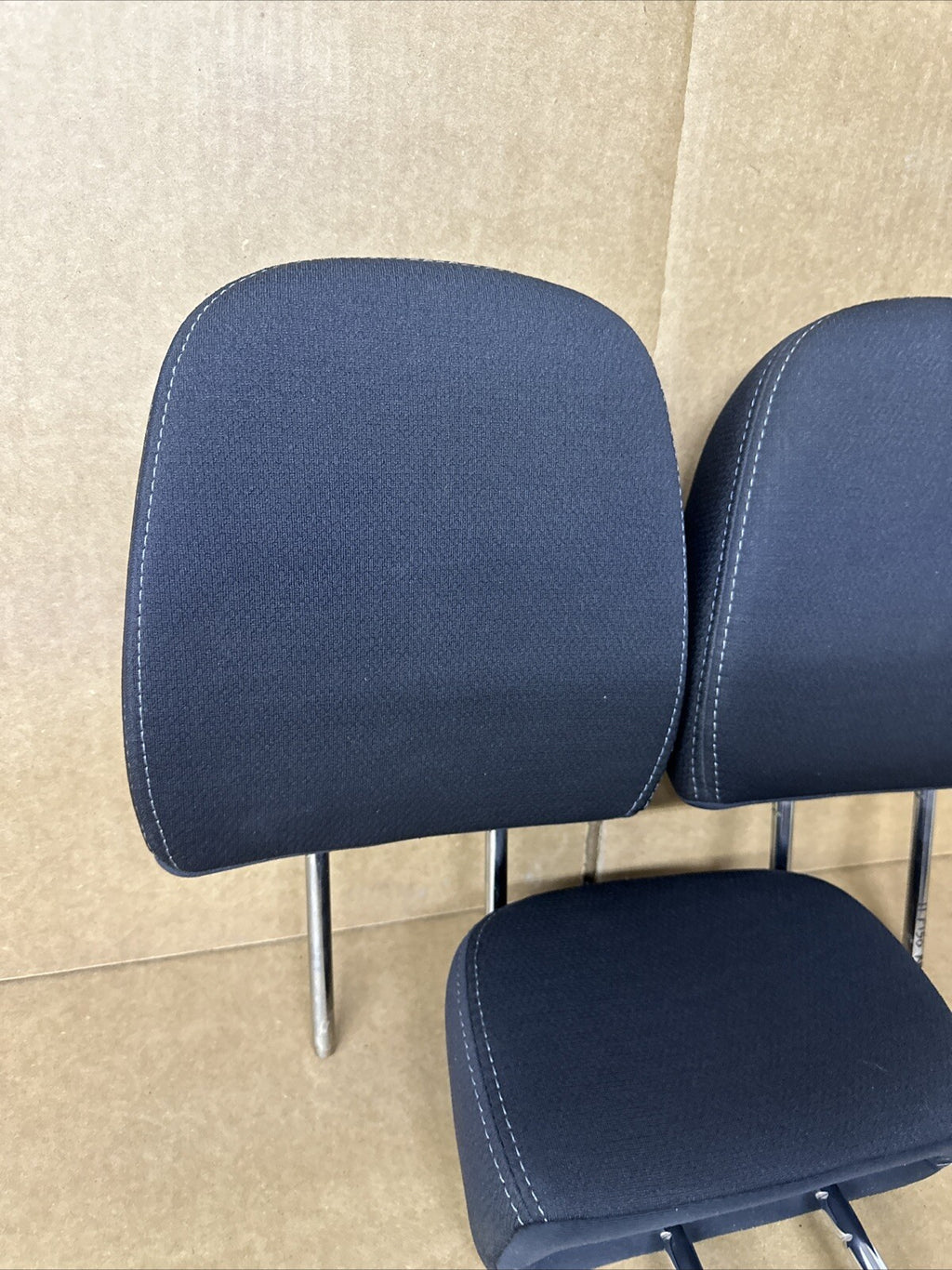 2011 2014 Ford F 150 F150 Back Rear Head Rest Headrest Black Cloth Set of 34