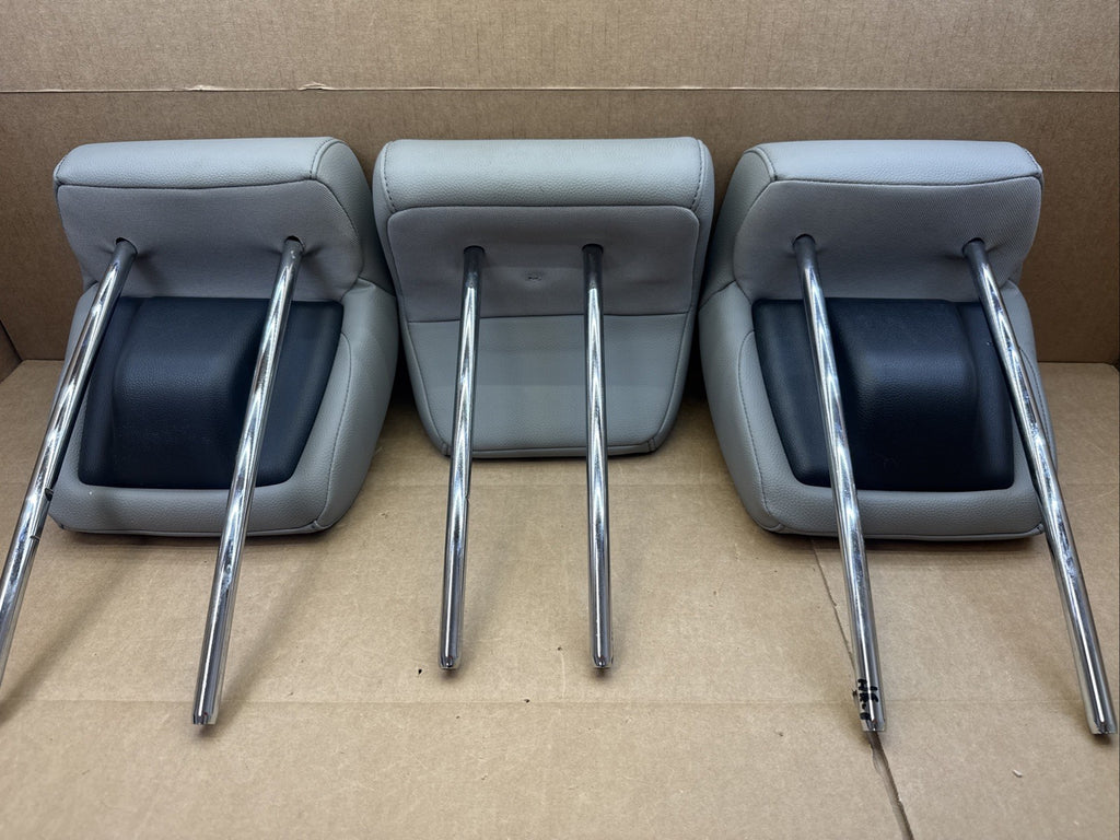 2016-2022 HONDA HR-V REAR 2ND ROW HEADREST SET LEFT RIGHT GRAY LEATHER OEM4
