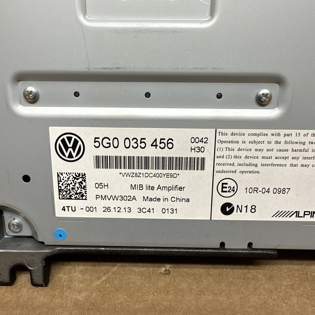 OEM VW GOLF VII GOLF SPORTSVAN AM AMPLIFIER FOR SOUND SYSTEM 5G00354561