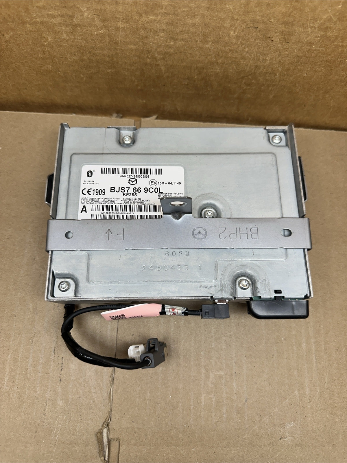 2014 2016 Mazda 3 Bluetooth Radio Receiver Module OEM BJS7 66 9C0L7
