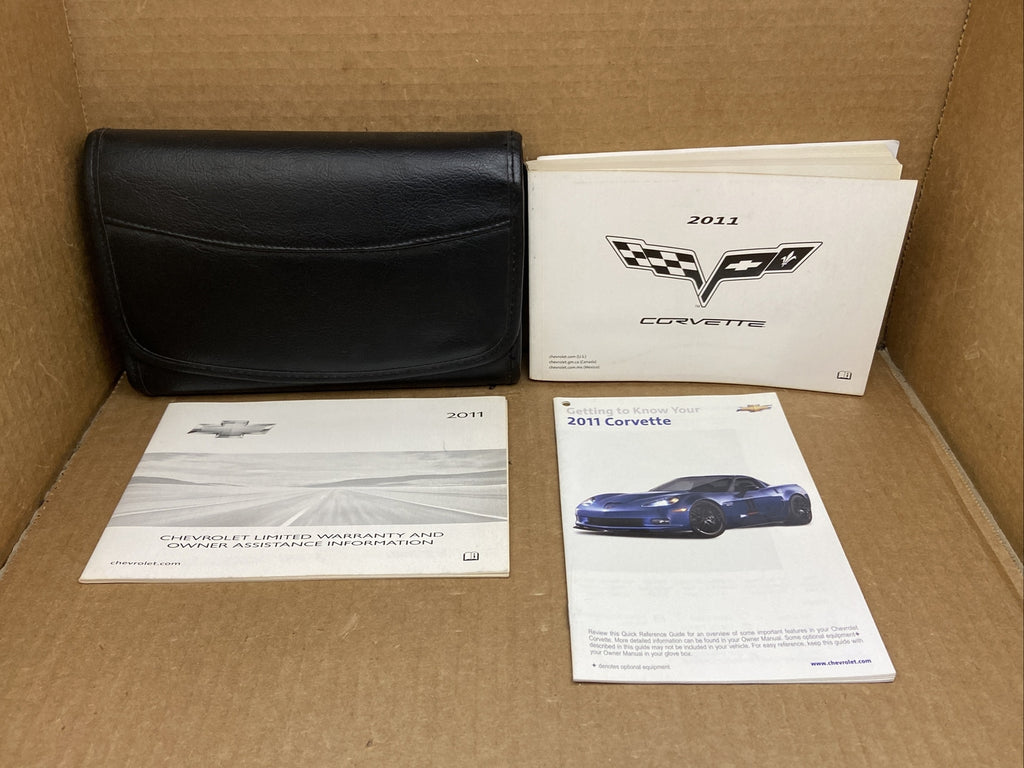 2011 Chevy Corvette Owner's Owners Owner Manual Book Guide Set Case Wallet OEM0