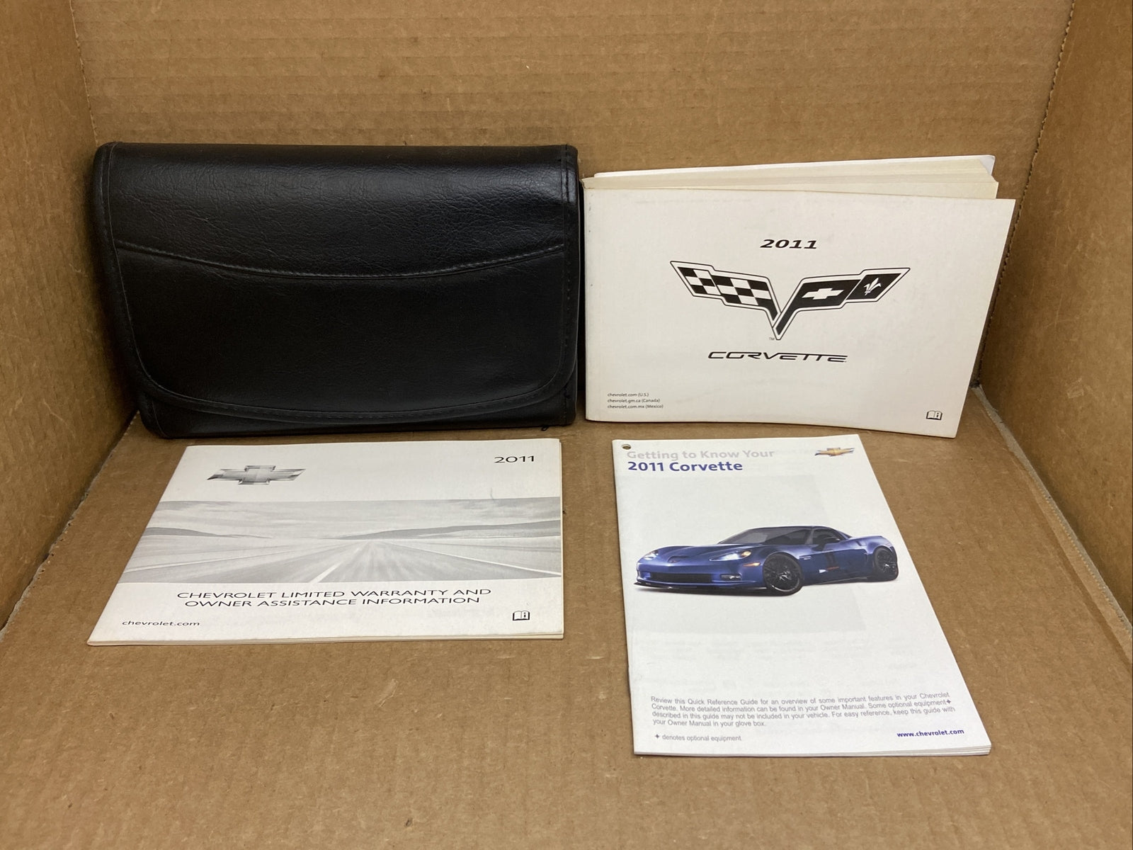 2011 Chevy Corvette Owner's Owners Owner Manual Book Guide Set Case Wallet OEM0