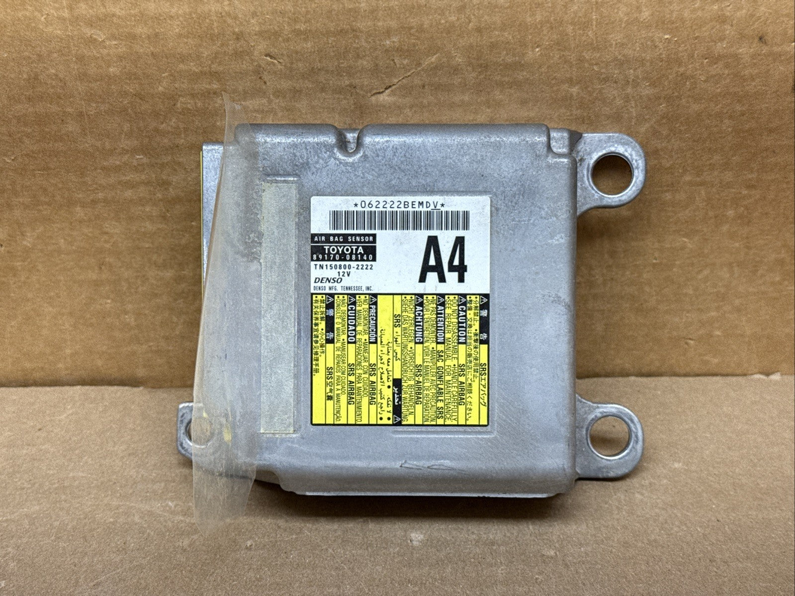 2015 2016 Toyota Sienna Air Bag Airbag Control Module Computer 89170 081400