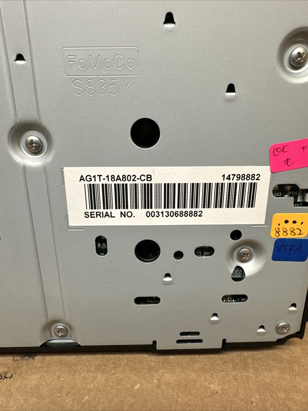 2010 2012 Ford Taurus Radio Face Plate Climate Control Panel OEM AG1T 18A802 CB7