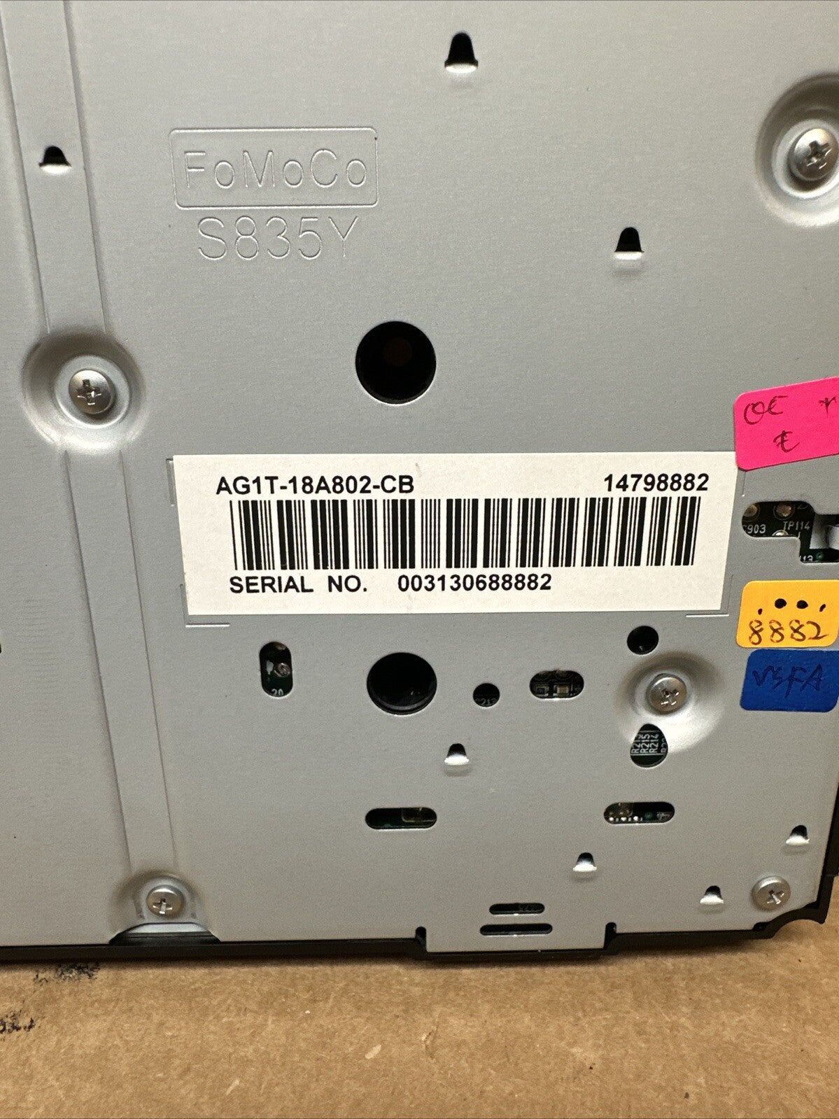 2010 2012 Ford Taurus Radio Face Plate Climate Control Panel OEM AG1T 18A802 CB7