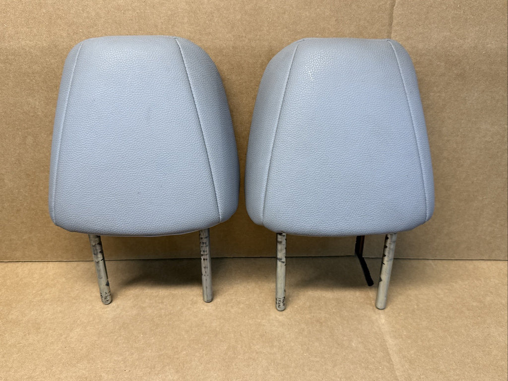2016 2022 Honda Pilot Front Gray Leather Left Right Headrest Set Pair OEM2