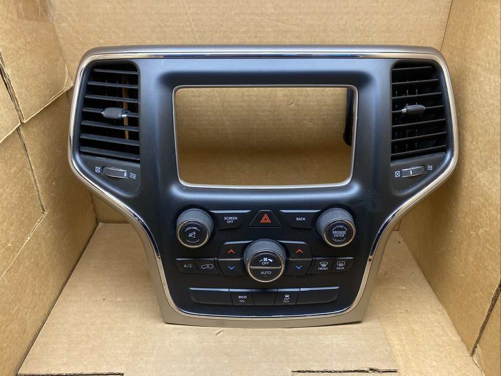 2014 2018 Jeep Grand Cherokee Center Radio Bezel Climate Controls 56054378AE OEM0