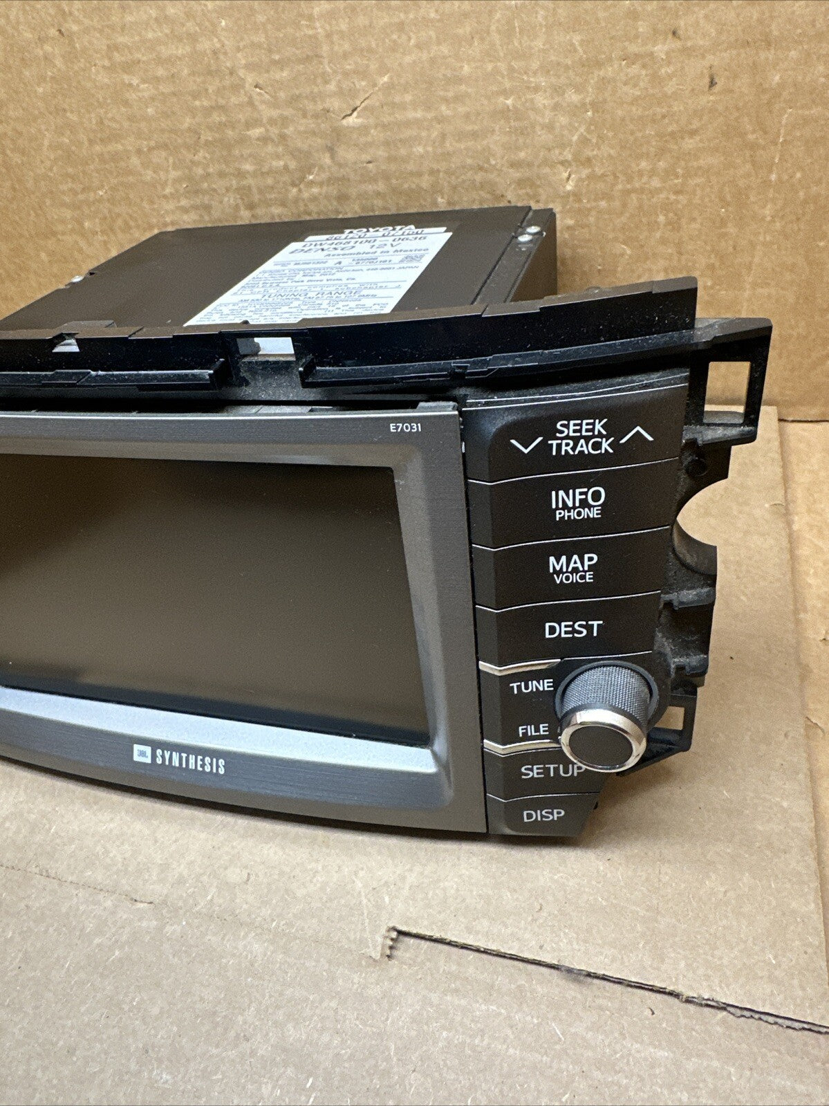 2011 2012 TOYOTA AVALON GPS DVD NAV NAVIGATION JBL RADIO 86120 07150 AM FM OEM2