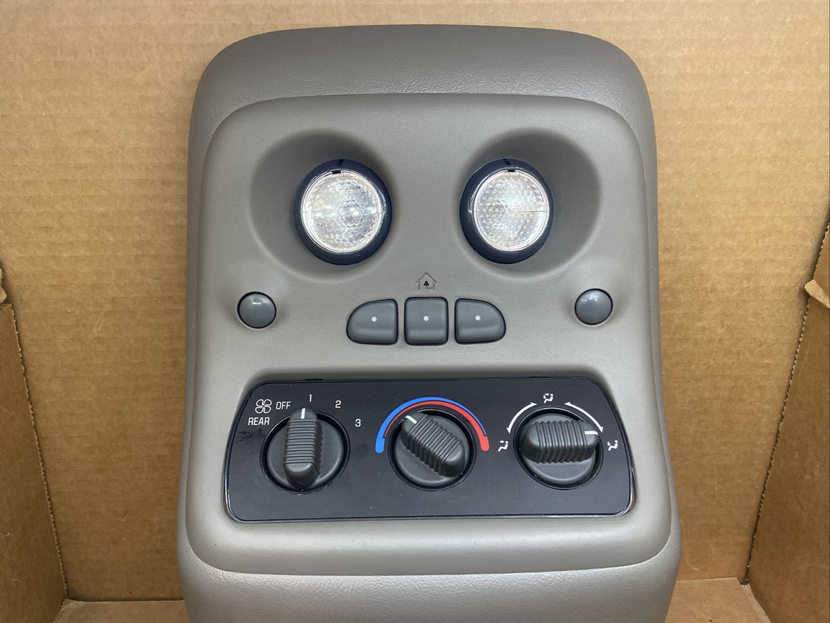 00 02 Silverado Yukon Tahoe Over Head Console Temp Control Pewter 15748171 OEM1