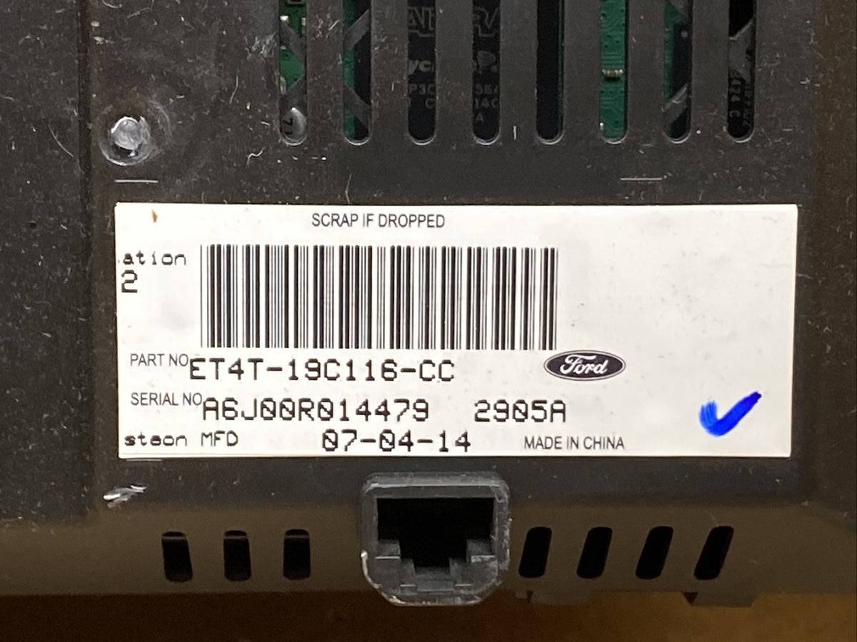 2012 2014 Ford Edge Dash Radio Information Display Screen 4.2" ET4T 19C116 CC5