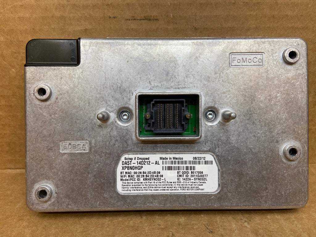 12 16 Ford Sync Voice Control Module W/ Nav DA5T 14D212 AL DM5T 14F239 AJ2