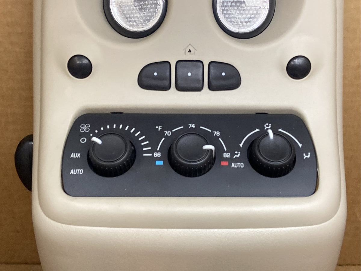 00 06 Silverado Tahoe Yukon Escalade Overhead Console Homelink Tan 150901512