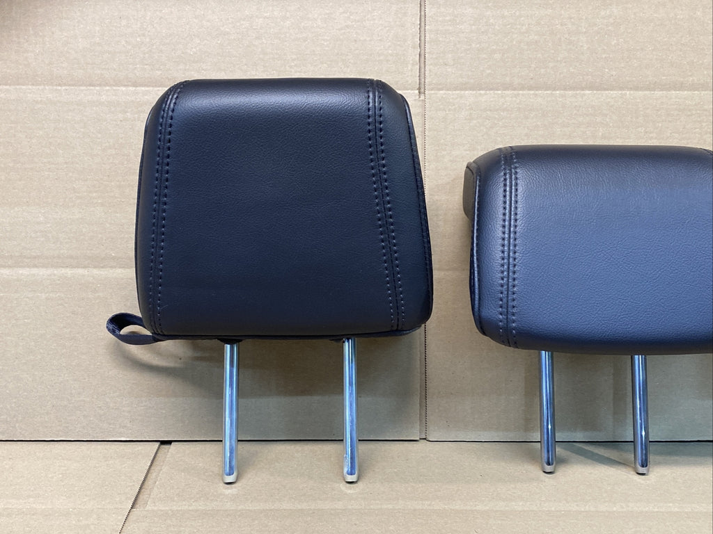 2011 2015 Ford Explorer Back Rear Head Rest Headrest Black Leather Set1