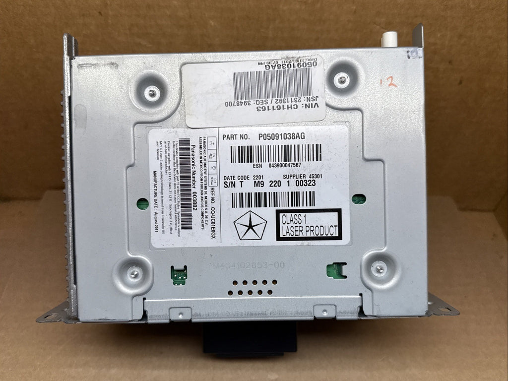 2011 2014 Chrysler 300 Dodge Charger Radio Receiver Disc Reader OEM 05091038AG6