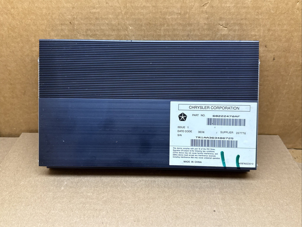 2015 2016 Dodge Charger Chrysler 300 Radio Audio Amplifier Amp OEM 68222470AF0