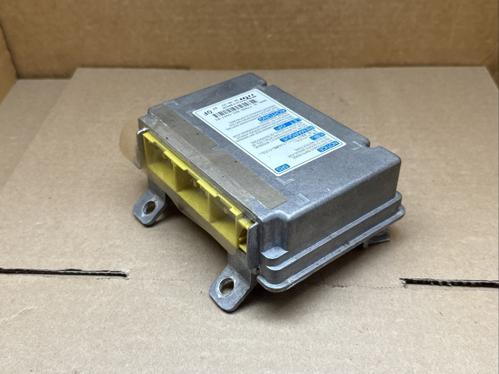 Acura TSX Air Bag Airbag Computer Control Module 77960 SEC C041 M13