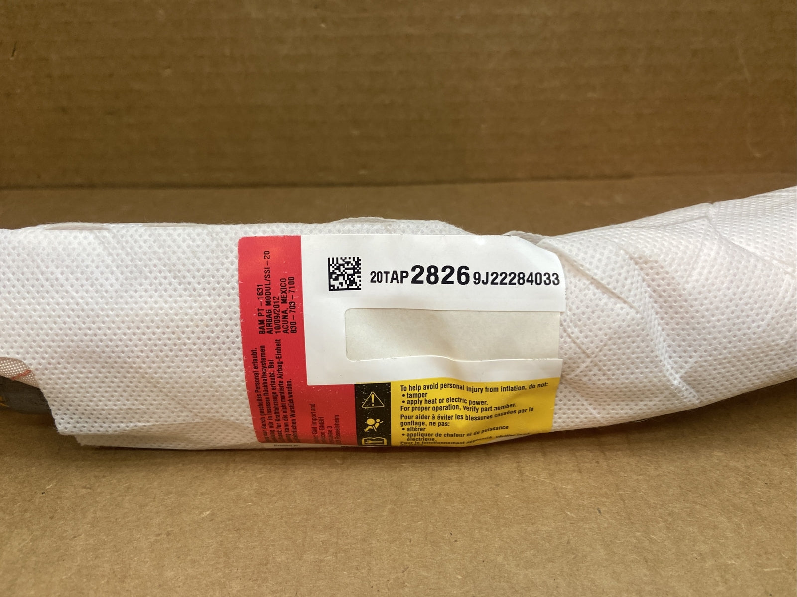 2010 2016 Cadillac SRX Front Passenger Right Side Seat Airbag Air Bag1