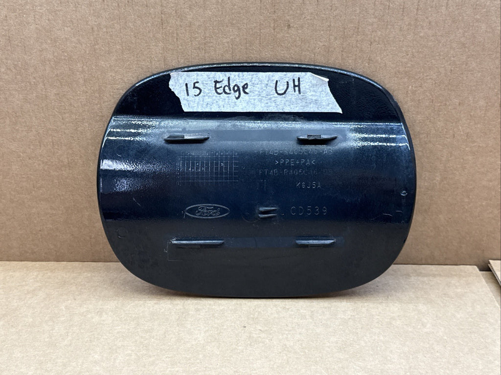 2015 2018 Ford Edge Gas Fuel Door Cover Cap Panel  OEM Tuxedo Black Metallic UH4