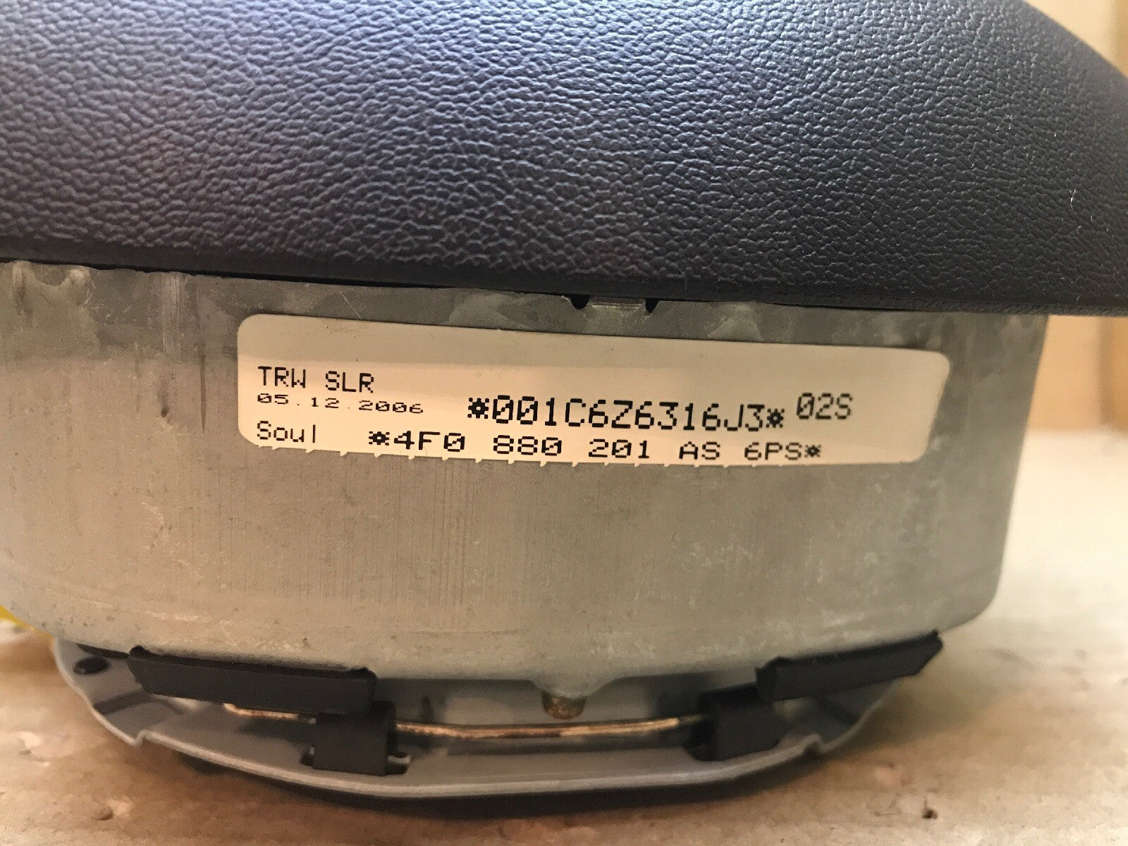 Audi A6 S6 Front Left Driver Side Steering Wheel Airbag Air Bag Black10
