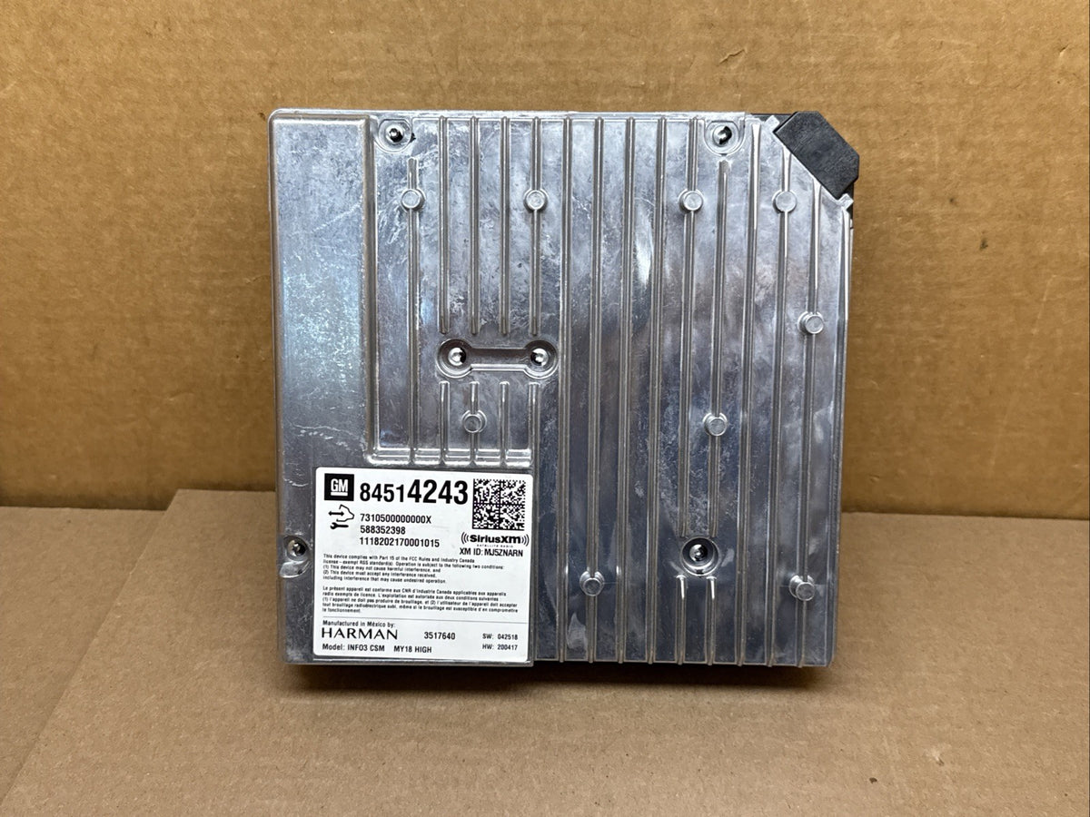 2018 2019 Cadillac CTS Radio Receiver Control Module 845142430