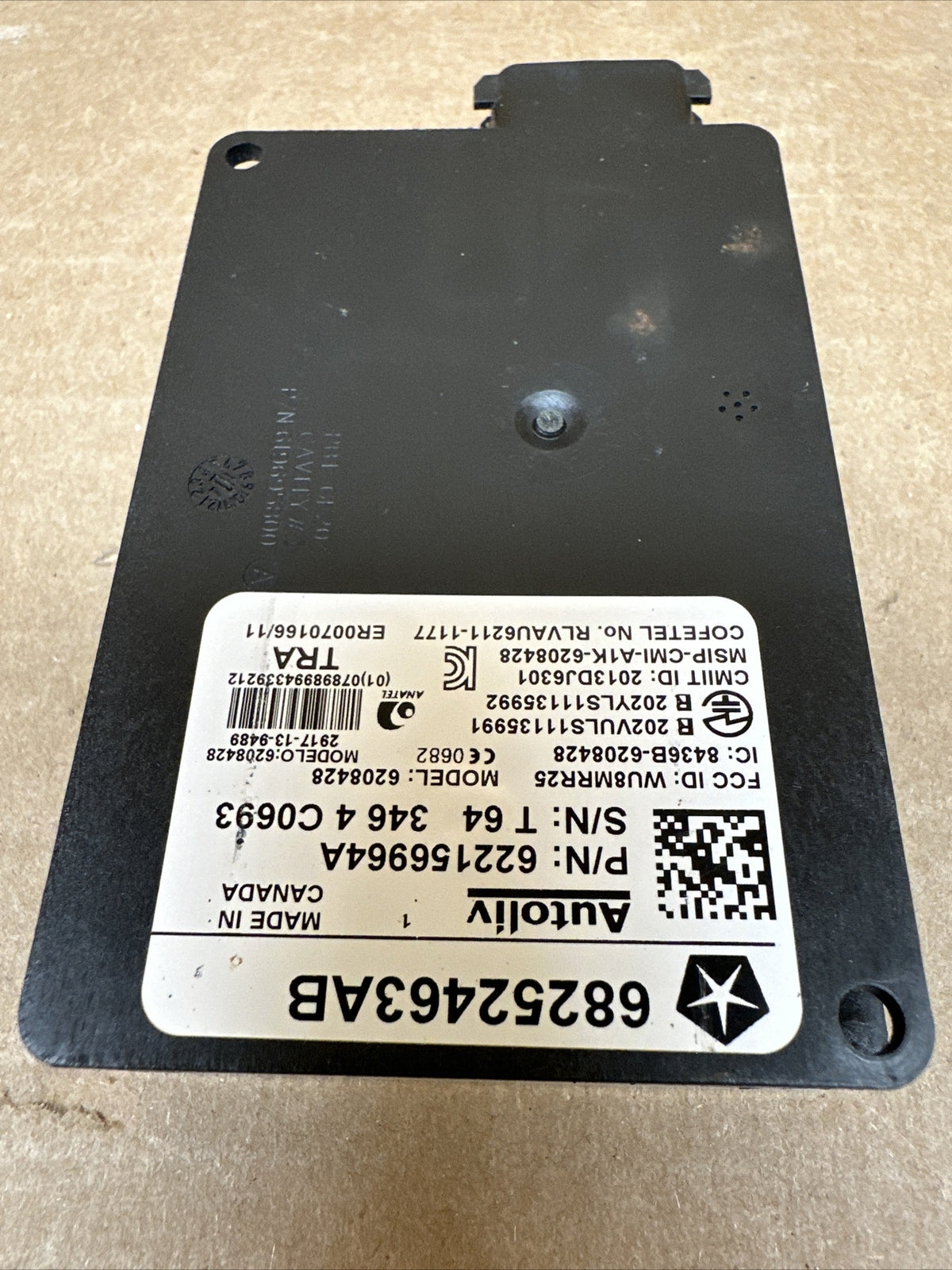 2015   2016 Dodge Charger Blind Spot Alert Sensor Module 68252463AB5