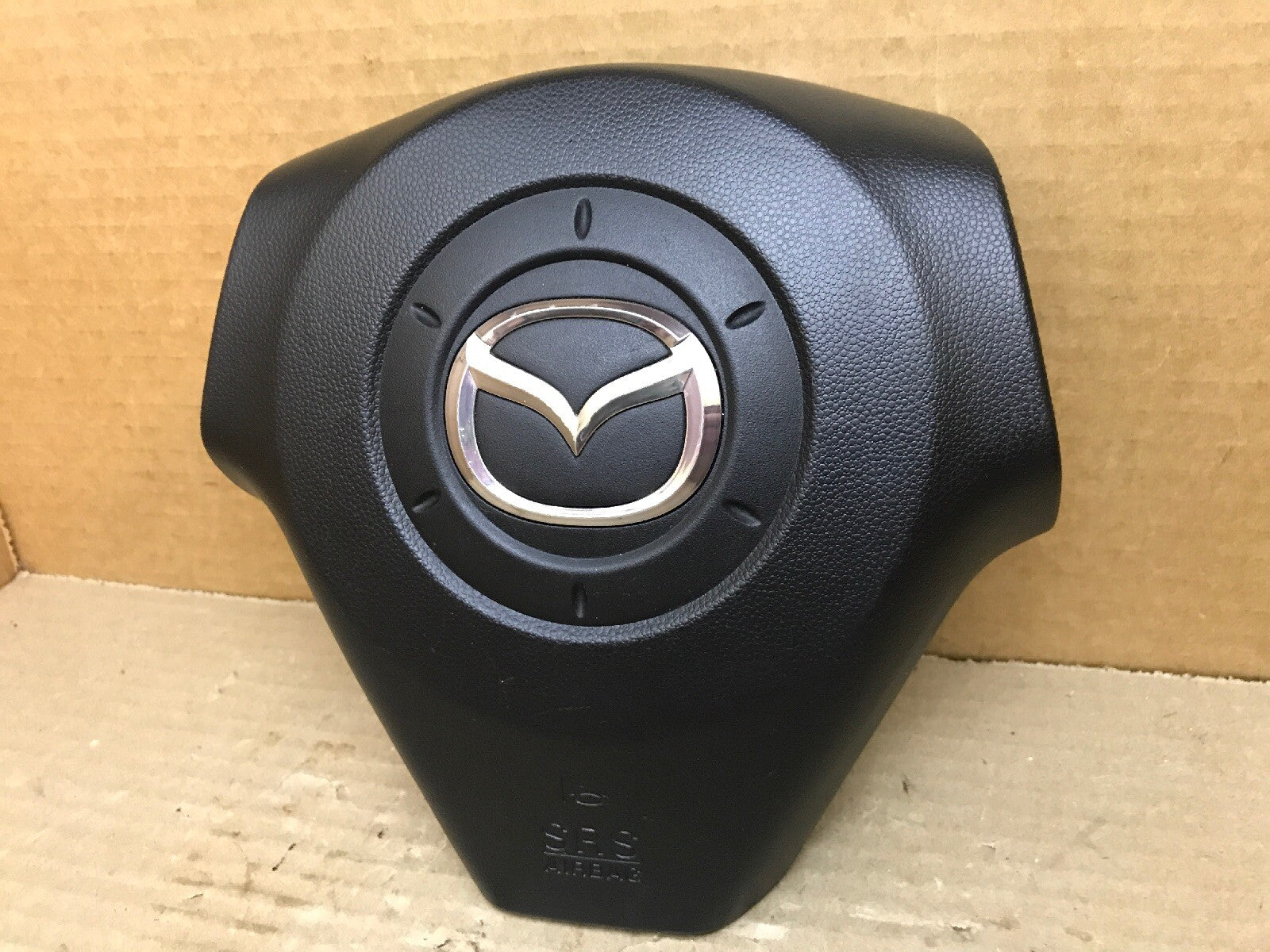 2004 2009 MAZDA 3 LEFT DRIVER SIDE STEERING WHEEL AIRBAG AIR BAG BLACK OEM 2