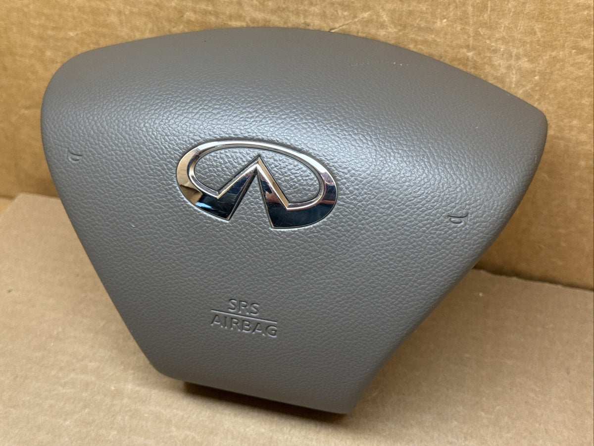 2011 2013 Infiniti M37 Front Left Driver Side Steering Wheel Air Bag Airbag Gray3