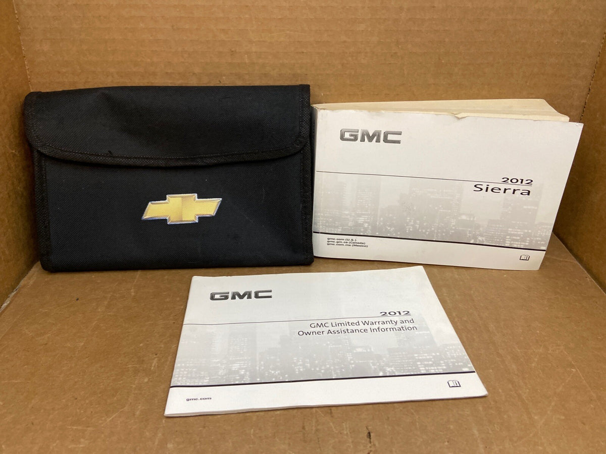 2012 GMC Sierra Owner's Owners Owner Manual Book Guide Set Case OEM0