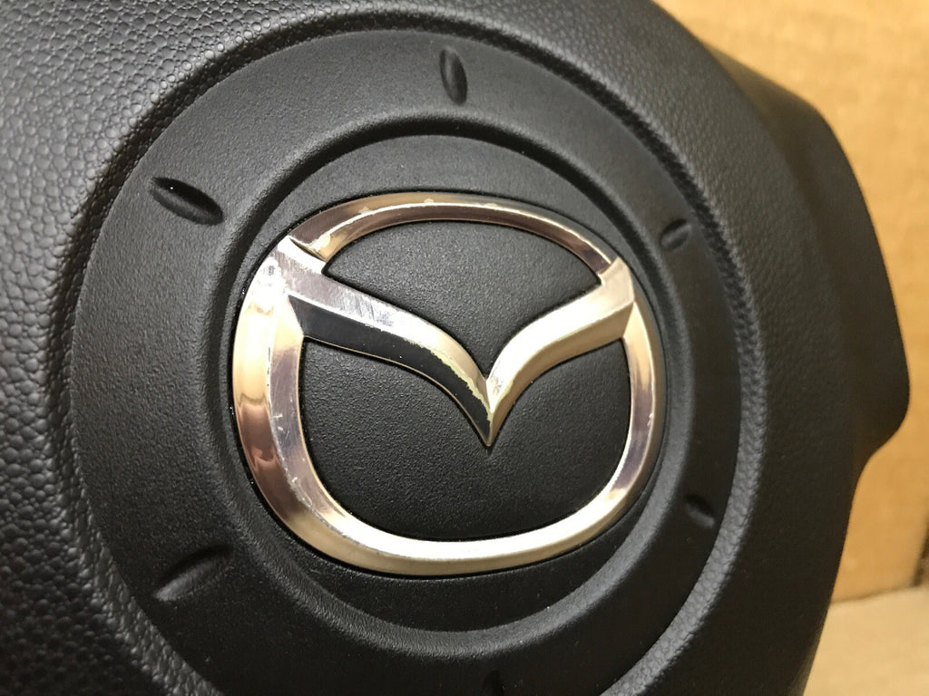 2004 2009 MAZDA 3 LEFT DRIVER SIDE STEERING WHEEL AIRBAG AIR BAG BLACK OEM 4