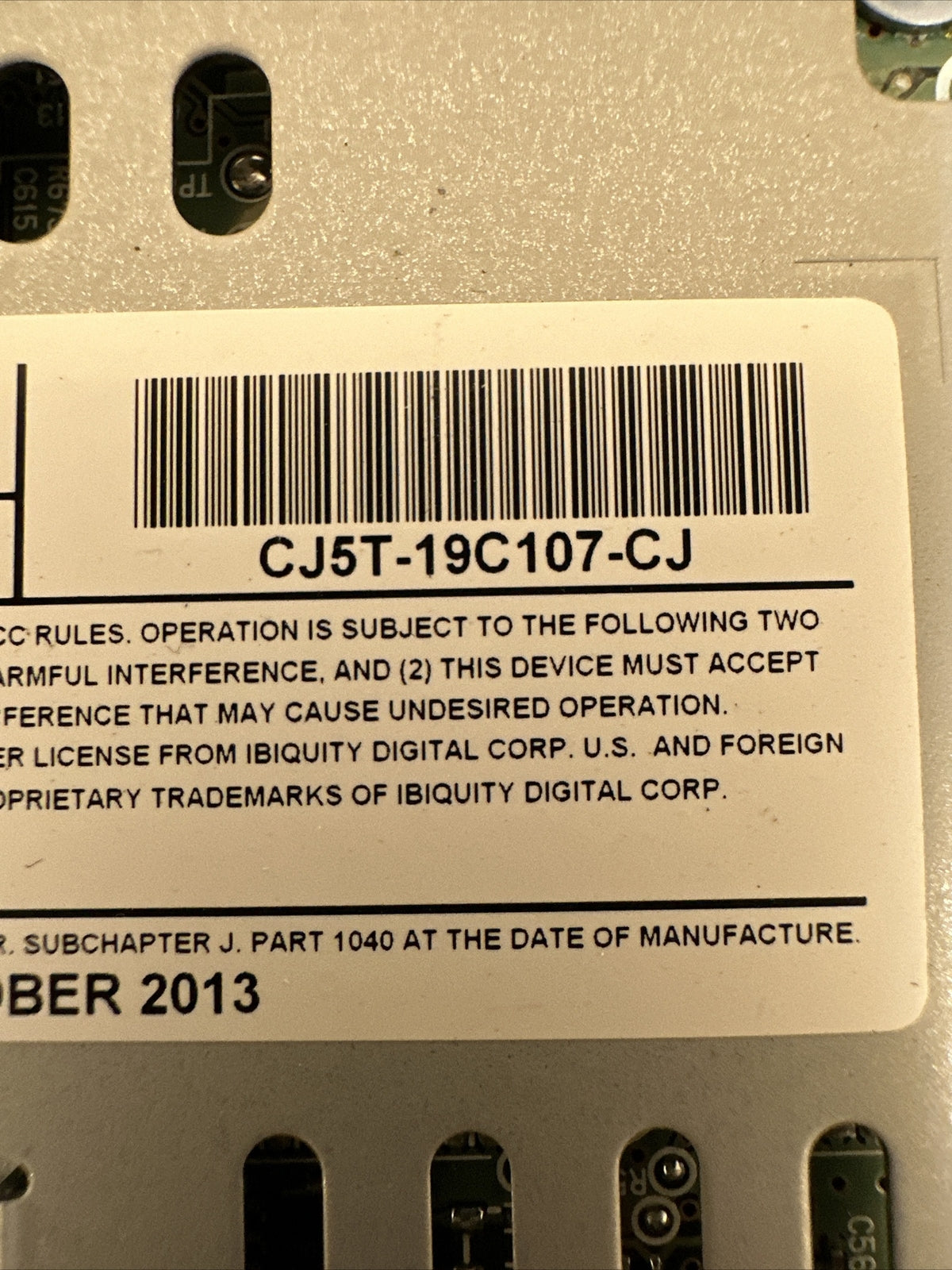 2013 2015 Ford Escape Radio Receiver Disc Reader Module CJ5T 19C107 CJ3
