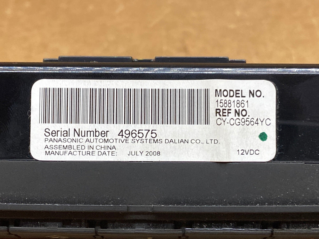 09 16 Tahoe Yukon Enclave Traverse Rear Climate Radio Control OEM 158818614