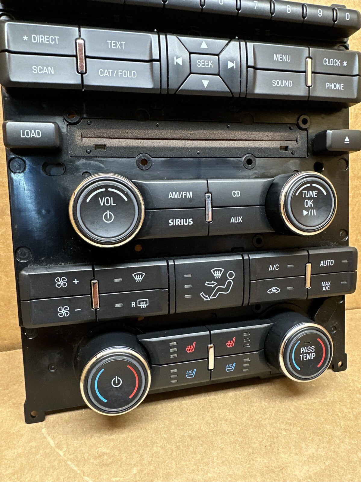 2010 2012 Ford Taurus Radio Face Plate Climate Control Panel OEM AG1T 18A802 DB3