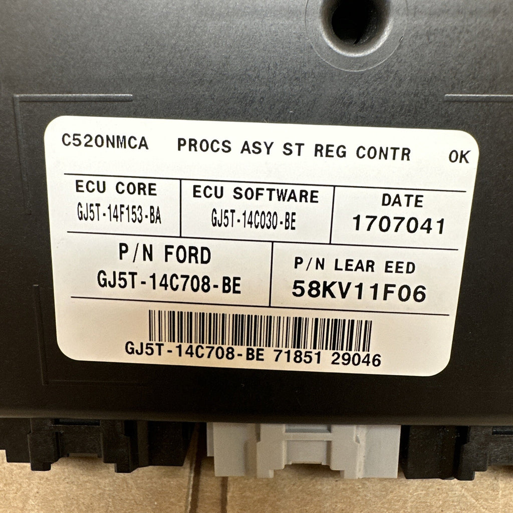 2017 Ford Escape Front Left Driver Side Seat Memory Module GJ5T 14C708 BE1