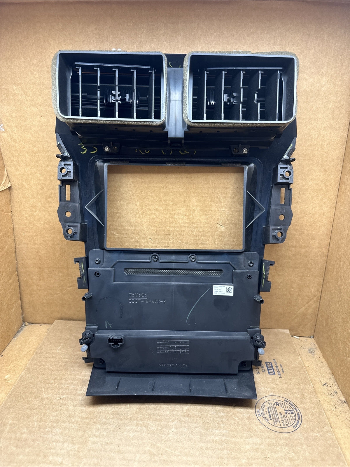2014 2015 Ford Explorer 8" Sony Radio Climate Control Panel Bezel EB5T 18A802 EB7