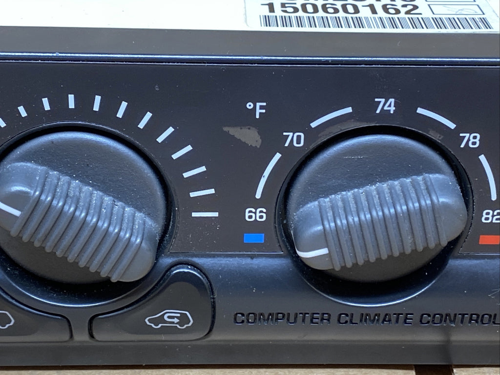 99 02 Silverado Sierra Tahoe Computer Climate Temp Temperature Controls 150601624