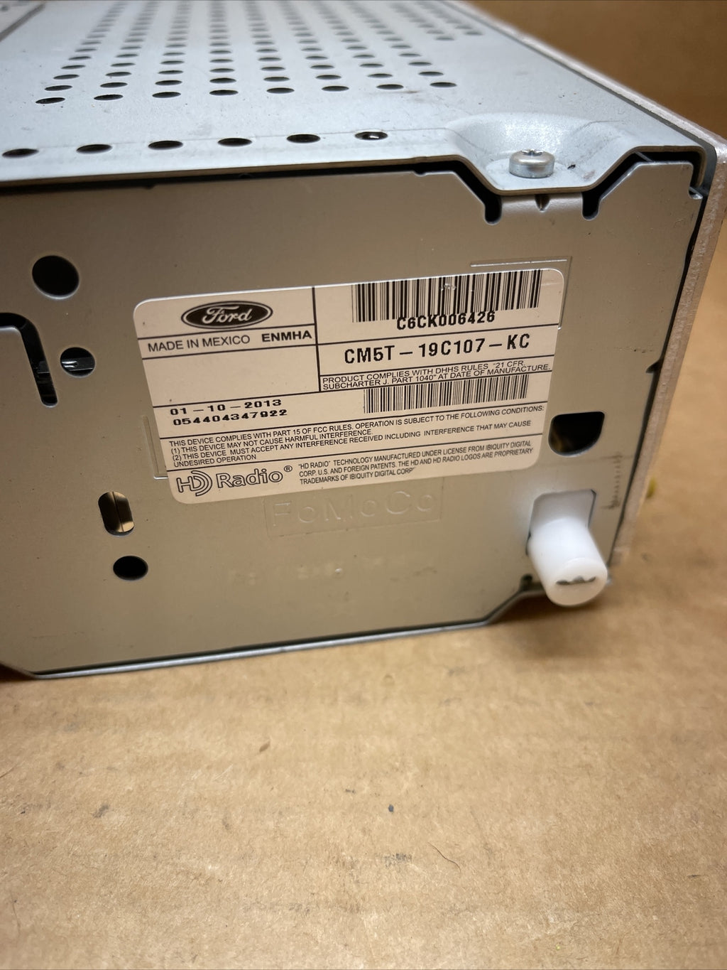 12 14 FORD FOCUS RADIO STEREO CD DISC PLAYER CHANGER DRIVE OEM CM5T 19C107 KC4