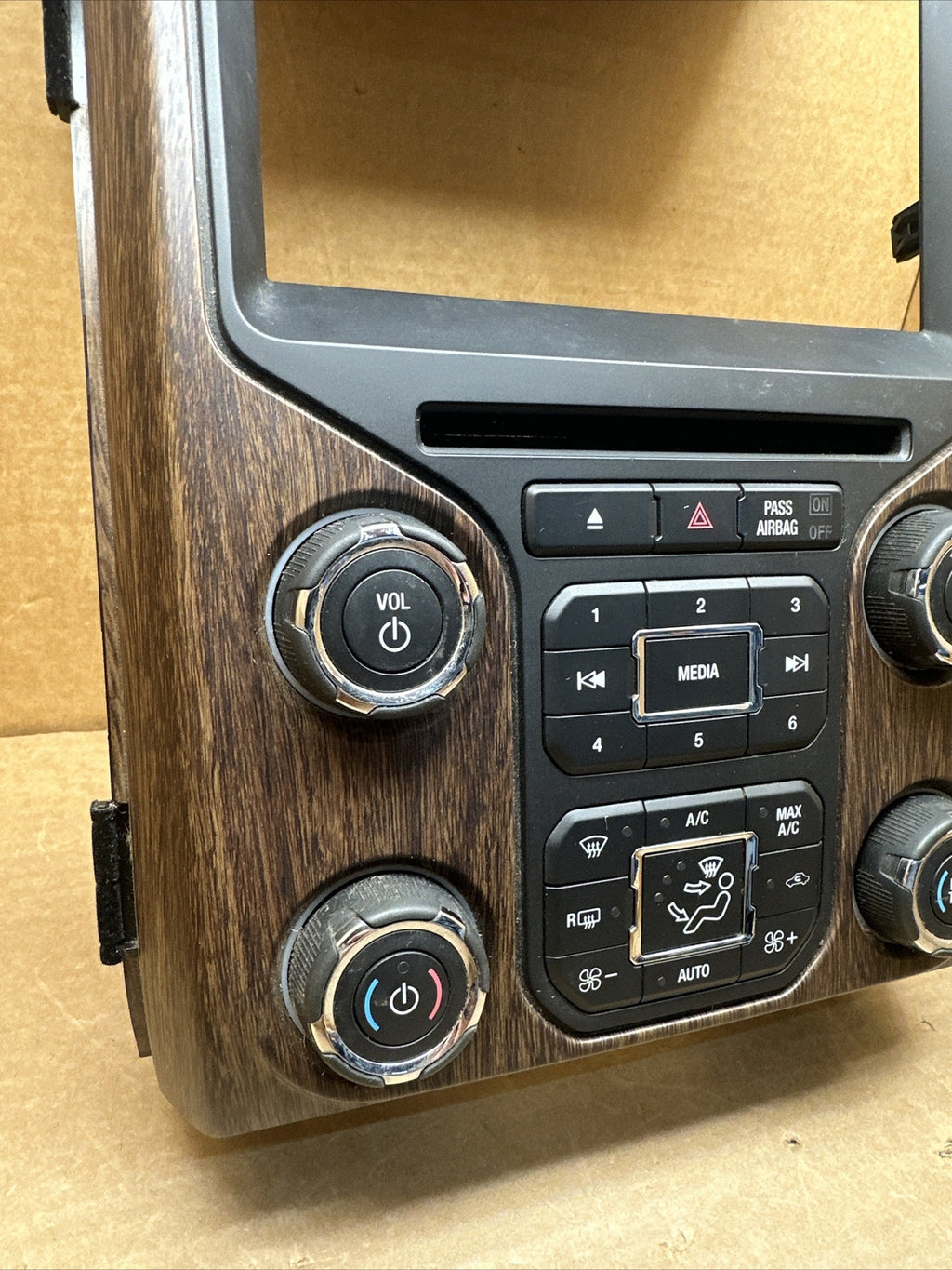 2013 2014 F 150 F150 Radio Control Panel Bezel Woodgrain EL3T 18A802 GASMPQ2
