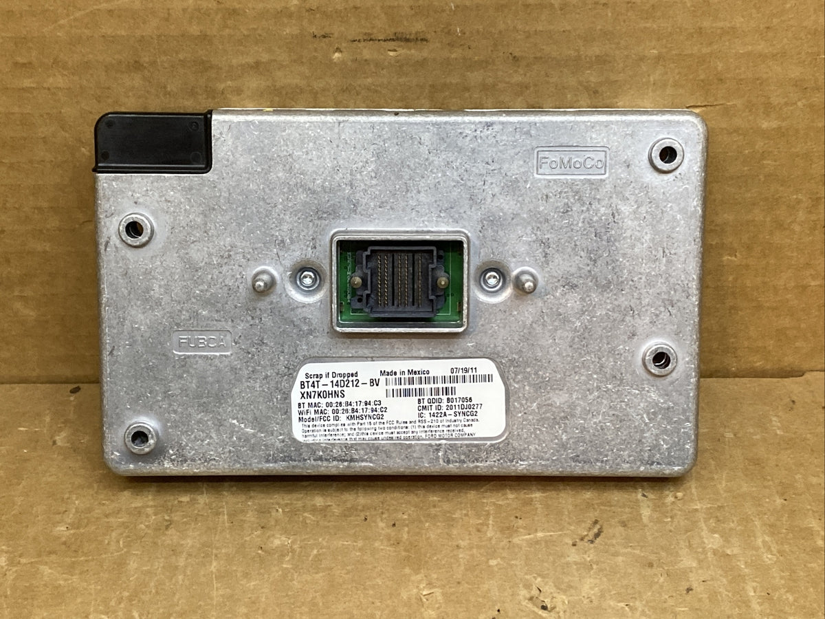 12 15 Ford Sync 2 APIM Radio Module BT4T 14F239 CU BT4T 14D212 BV2