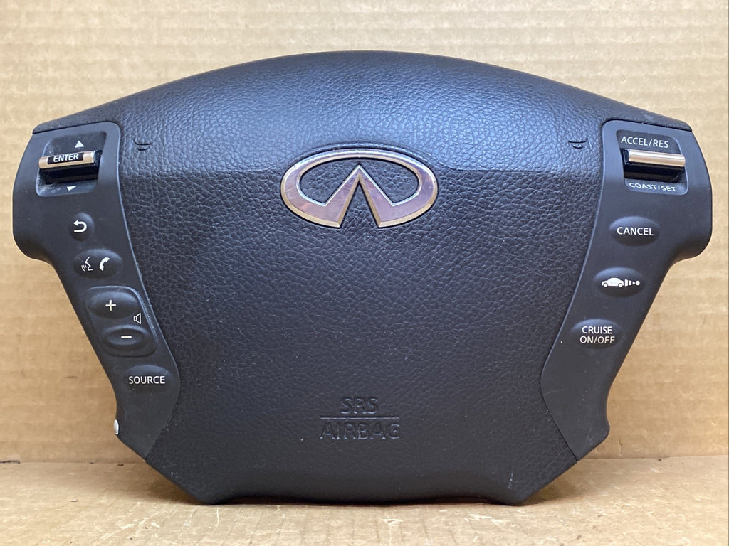 INFINITI M35 M45 FRONT LEFT DRIVER SIDE STEERING WHEEL AIRBAG AIR BAG BLACK3