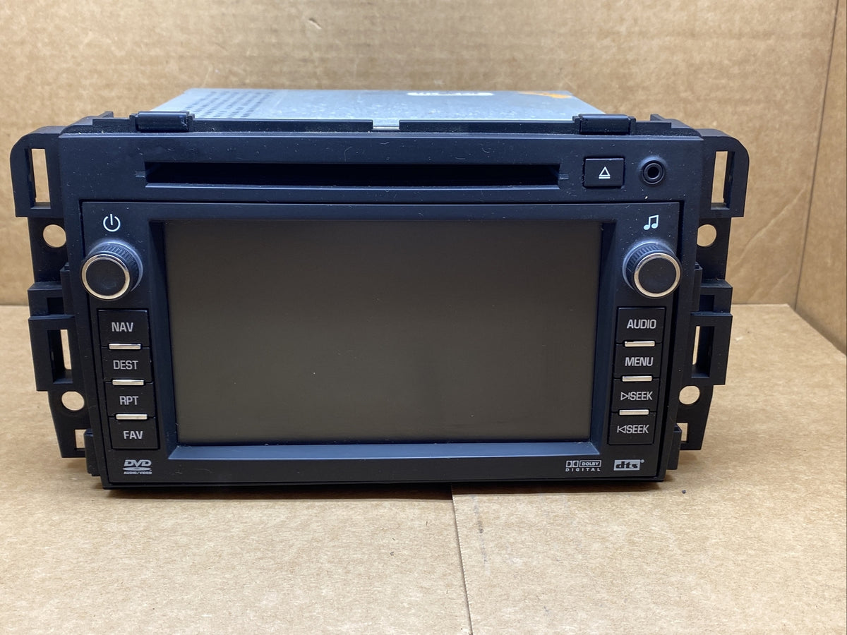 2007 2009 GMC Acadia Radio Receiver Screen DVD Nav DTS W/ VIN 259254961
