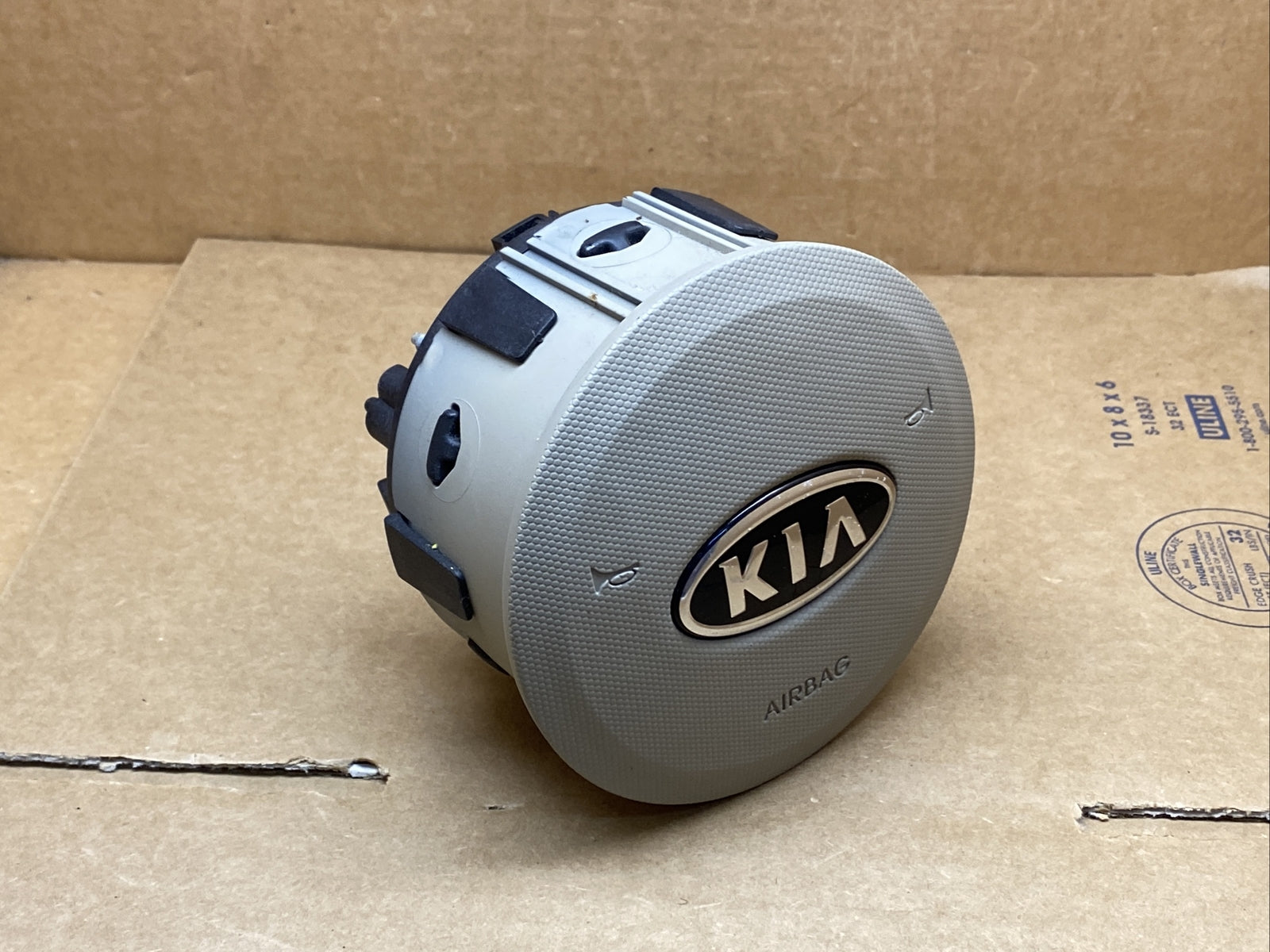 2010 2013 Kia Soul Front Left Driver Side Steering Wheel Air Bag Airbag Tan3