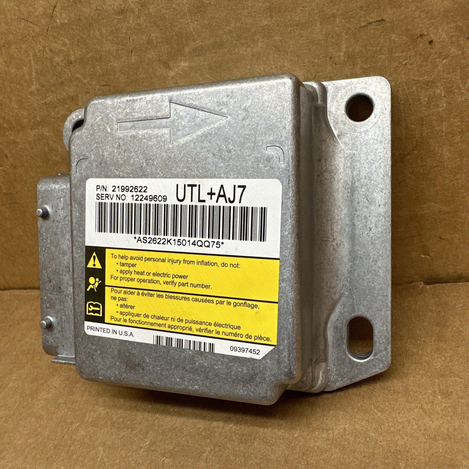 2005 Avalanche Air Bag Airbag Control Module OEM UTL AJ7 219926222