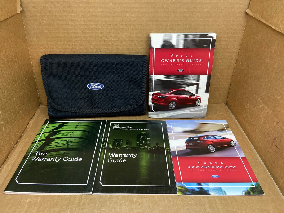 2012 12 FORD FOCUS OWNER'S OWNERS OWNER MANUAL BOOK GUIDE SET CASE OEM0