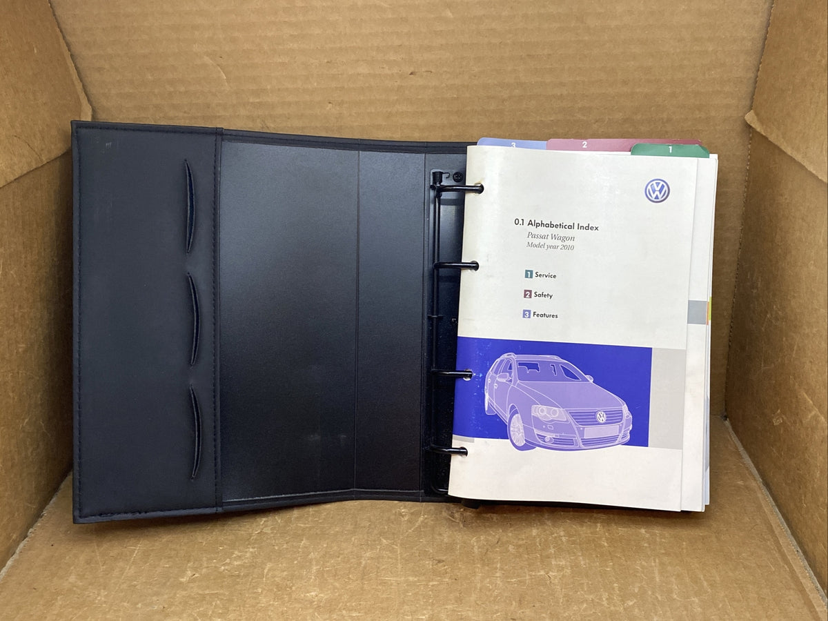 2010 VW Passat Wagon Owner's Owners Owner Manual Book Guide Set Case OEM0